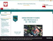 Tablet Screenshot of dabie.nowoczesnagmina.pl